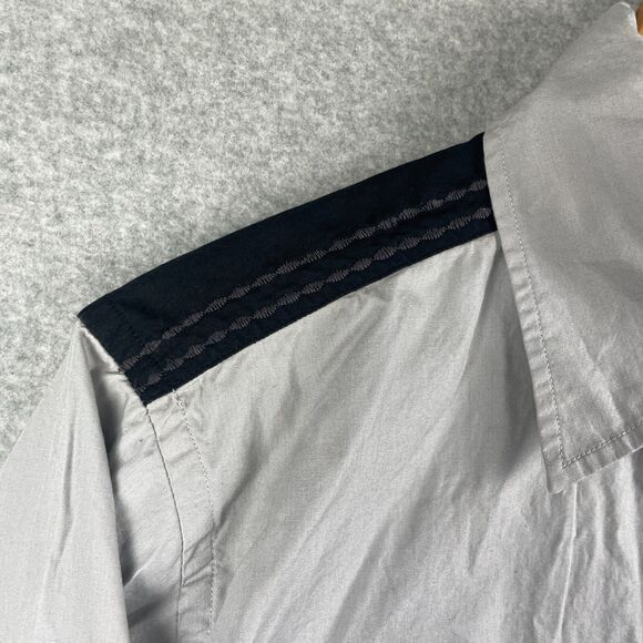 Vintage Metallica Shirt Mens Medium Large Gray Black Button Up Long Sleeve Rare - Picture 11 of 13